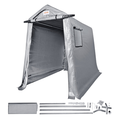 VEVOR Portable Storage Shelter Garage Storage Shelter 6 x 8x 7 ft &amp; Zipper Door