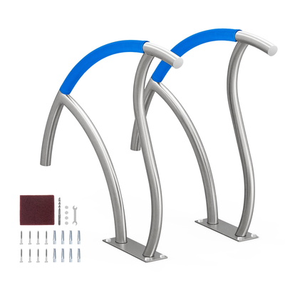 VEVOR Κουπαστή πισίνας 2 ΤΕΜ 30x30 in Inox with Base Plate for Spa