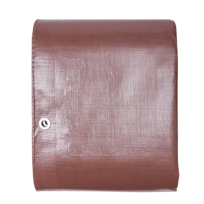 VEVOR Tarp Αδιάβροχο 10x12 ft, 16 Mil Εξαιρετικά παχύ πλαστικό κάλυμμα από Poly Tarp, Πολλαπλών χρήσεων στο σκίσιμο UV και στη θερμοκρασία μουσαμά εξωτερικού χώρου με ενισχυμένους δακτύλιους (καφέ)