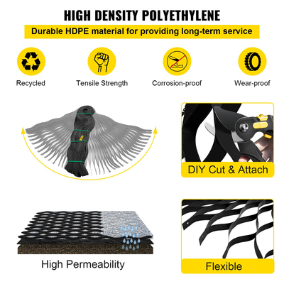 Γήινο πλέγμα, 855ανά γεω πλέγμα φορτίων 50.8διαπερατό σύστημα σταθεροποίησης βάθους για το αίθριο, το διάδρομο, τη βάση υπόστεγων, τον ελαφρύ δρόμο οχημάτων, το χώρο στάθμευσης, τη χλόη, και το χαλίκι