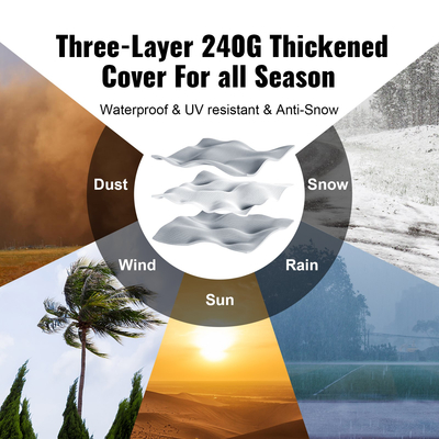 VEVOR Portable Storage Shelter Garage Storage Shel 10 x 10 x 8,5ft &amp; Zipper Door