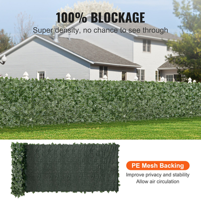 VEVOR Ivy Privacy Fence, Τεχνητή πράσινη οθόνη τοίχου 1 x 4m, Greenery Ivy Fence με διχτυωτό ύφασμα και ενισχυμένη άρθρωση, Faux Hedges Διακόσμηση αμπελόφυλλων για εξωτερικό κήπο, αυλή, μπαλκόνι