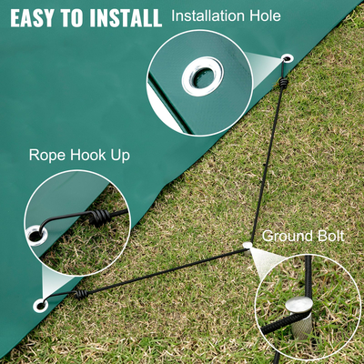 Κάλυμμα ασφαλείας VEVOR Πισίνας, 11,5x19,6 πόδια Κάλυμμα πισίνας στο έδαφος, Πράσινα καλύμματα πισίνας από PVC, Ορθογώνιο κάλυμμα πισίνας ασφαλείας Κάλυμμα εδάφους Συμπαγές κάλυμμα πισίνας ασφαλείας για χειμερινό κάλυμμα πισίνας