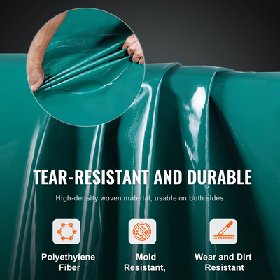 VEVOR PVC Αδιάβροχο μουσαμά 16,5 x 29,5 ποδών βαρέως τύπου PVC μουσαμά με δακτύλιους