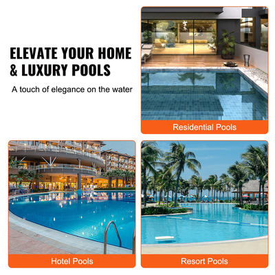 Ξαπλώστρες VEVOR στην πισίνα, Σετ 2 ξαπλώστρες, ξαπλώστρες εσωτερικής πισίνας &amp; ξαπλώστρες για βάθη νερού έως 9&quot;, Σταθερές σε πισίνες &amp; επιπλέουν στο νερό, όλους τους τύπους πισίνας, μαύρισμα δίπλα στην πισίνα &amp; ξαπλώστρες