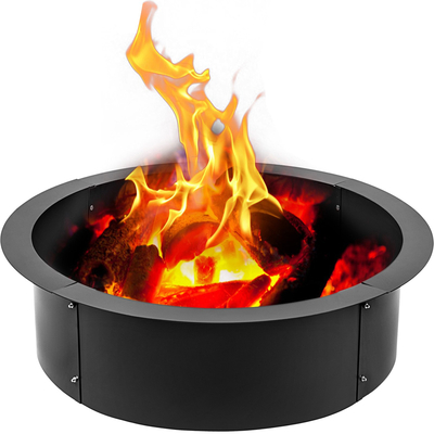 Δαχτυλίδι VEVOR Fire Pit Δαχτυλίδι 45 ιντσών Fire Pit Pan Δαχτυλίδι τζάκι από συμπαγές χάλυβα βαρέως τύπου Δαχτυλίδι/επένδυση για φωτιά στο τζάκι Έδαφος για υπαίθριο κάμπινγκ