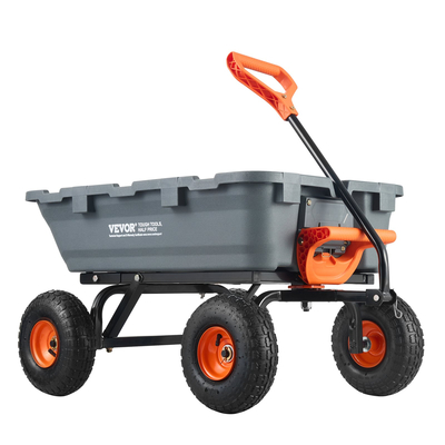 VEVOR Poly Garden Dump Cart Heavy-ty Yard Carts and Wagons 800 lbs 10&quot; Ελαστικά