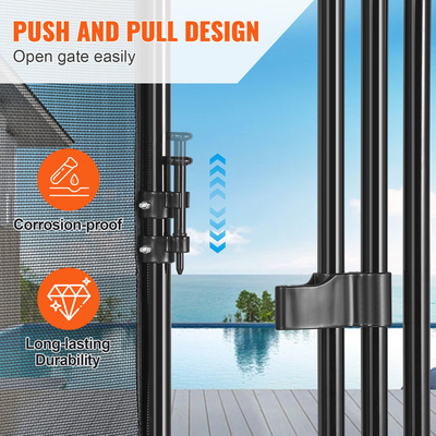 VEVOR Pool Fence Gate 4 x 2,5 FT Αφαιρούμενη εσωτερική πύλη πισίνας για Παιδική ασφάλεια