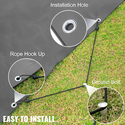 Κάλυμμα ασφαλείας VEVOR Pool, 23 ft Dia. Κάλυμμα πισίνας εδάφους, Κάλυμμα πισίνας με άνθρακα, κάλυμμα πισίνας από PVC, Στρογγυλό κάλυμμα πισίνας ασφαλείας Στερεό κάλυμμα πισίνας ασφαλείας για χειμερινό κάλυμμα προστασίας πισίνας