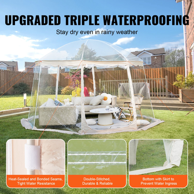 Αθλητική σκηνή VEVOR Instant Pop-Up Tent Shelter Ανθεκτικό στις καιρικές συνθήκες 12-15 άτομα Καθαρός