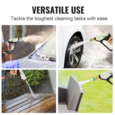 Πιστόλι VEVOR Short Pressure Washer Gun, 5000 PSI High Power Washer Spay Gun, M22-14 mm / M22-15 / 3/8&#039;&#039; Εισόδου &amp; Εξόδου 1/4&#039;&#039; Εύκαμπτο πιστόλι αφρού, Λαβή πλύσης πίεσης με 5 έγχρωμα ακροφύσια γρήγορης σύνδεσης
