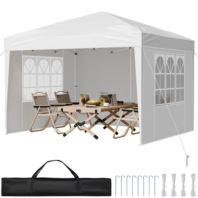 Σκηνή με κουβούκλιο VEVOR Pop Up 10&#039; x 10&#039; Sun Shelter Εξωτερικό κιόσκι με πλευρικά τοιχώματα
