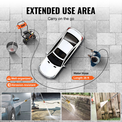 VEVOR Gas Pressure Washer 3500 PSI 10L/min 2,6 GPM with 5 Nozzle set for Cars