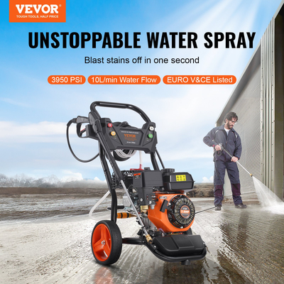 VEVOR Gas Pressure Washer 3950 PSI 10L/min 2,6 GPM with 5 Nozzle set for Cars
