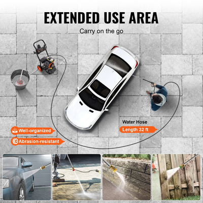 VEVOR Gas Pressure Washer 3950 PSI 10L/min 2,6 GPM with 5 Nozzle set for Cars