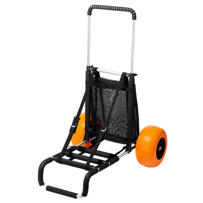 VEVOR Beach Dolly με μεγάλους τροχούς για άμμο, 29,9&quot; x 15,4&quot; Κατάστρωμα φορτίου, με 12&quot; ρόδες αφρού, 165LBS ​​χωρητικότητα φόρτωσης πτυσσόμενο καρότσι άμμου &amp; 27&quot; έως 44,7&quot; ρυθμιζόμενο ύψος, καρότσι βαρέως τύπου για παραλία