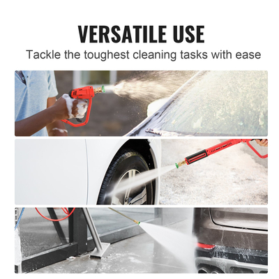 Πιστόλι πλύσης υψηλής πίεσης VEVOR, 4000 PSI, πιστόλι ηλεκτρικού πλυσίματος με αντικατάσταση προέκτασης ράβδου, πιστόλι αφρού εισόδου M22-14 mm &amp; συνδετήρα σωλήνα εξόδου 1/4&#039;&#039;, Λαβή πλύσης πίεσης με 5 ακροφύσια