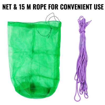 VEVOR Roller Weed Rake, Lake Weed Cutter 12&#039;, Uroots Aquatic Weeds Muck Silt Lake Rakes, Εργαλείο αφαίρεσης ζιζανίων για εξωραϊσμό στην παραλία Lake Pond, Lake Weed Roller Remover with Extension Pole and Rope