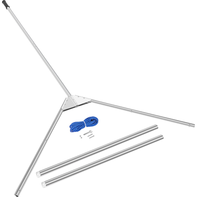 VEVOR Aquatic Weed Cutter, 30&quot; Cutting Path Water Grass Cutter, Stainless Steel Blades Lake Weed Cutter, Weed Rake με 33 πόδια σχοινί, καλύμματα λεπίδων και λαβή από κράμα αλουμινίου για παραλία, λίμνη και λίμνη