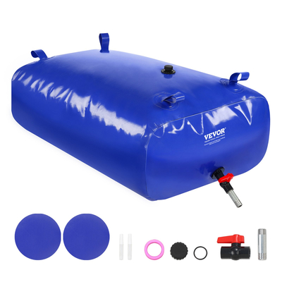 VEVOR Portable Water Storage Bladder 87 Gal 1000D PVC πτυσσόμενη δεξαμενή νερού