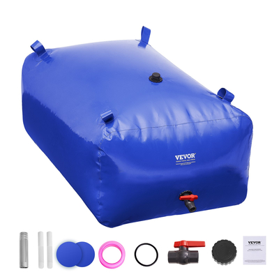VEVOR Portable Water Storage Bladder 105.7 Gal 1000D PVC πτυσσόμενη δεξαμενή νερού