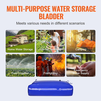 VEVOR Portable Water Storage Bladder 142.7 Gal 1000D PVC πτυσσόμενη δεξαμενή νερού