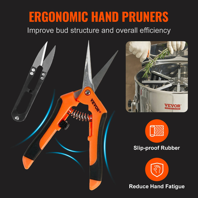 VEVOR Electric Bud Trimmer 18&#039;&#039; Electric Leaf Trimmer 60W Sharp Blades