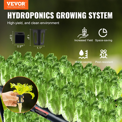 VEVOR Hydroponics Growing System 72 Sites 2-Layer Hydroponic Grow Kit Σωλήνες PVC
