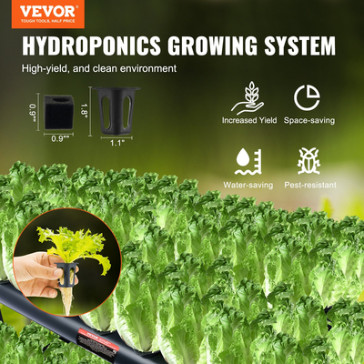 VEVOR Hydroponics Growing System 108 Sites 3-Layer Hydroponic Grow Kit Σωλήνες PVC