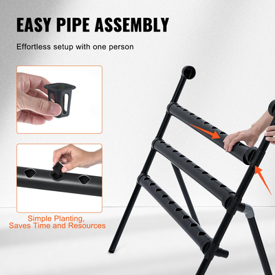 VEVOR Hydroponics Growing System 36 Sites 4-Layer Hydroponic Grow Kit Σωλήνες PVC