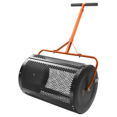 VEVOR 24&quot; κομποστοποιητής Peat Moss Spreader Roller Lawn Spreader Μαύρος