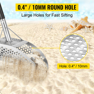 Ανιχνευτής μετάλλων VEVOR Ανίχνευση σέσουλα άμμου με λαβή από ανθρακονήματα