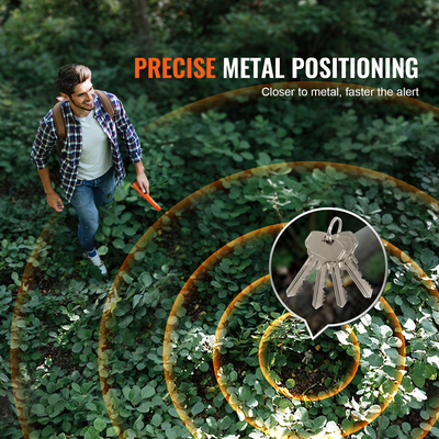 VEVOR Μεταλλικός ανιχνευτής Pinpointer Ράβδος χειρός ανιχνευτή με αδιάβροχη τσάντα