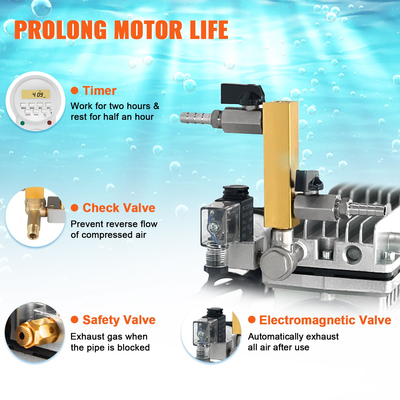 VEVOR Pond Aerator Lake Pond Aeration Kit 3/4 HP 550W 5.2CFM για έως και 3 στρέμματα