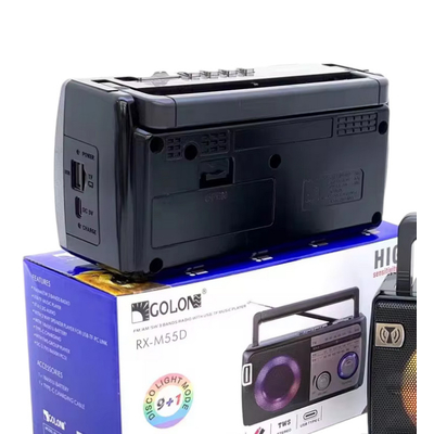 Επαναφορτιζόμενο ραδιόφωνο - LED - RX-M77D - 180185 - Black