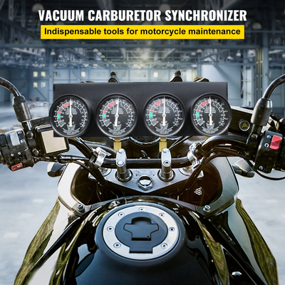 VEVOR Fuel Vacuum Carburetor Synchronize Tool Kit Fuel vacuum Carburetor Synchronizer carb sync Gauge σετ με ελαστικό σωλήνα