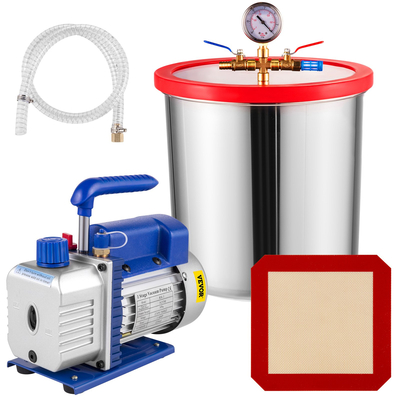 Θάλαμος κενού 5 γαλονιών &amp; 1/4hp 3cfm Μονοβάθμια αντλία κενού για την αφαίρεση αερίων
