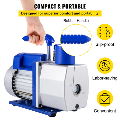 Αντλία κενού ψύξης VEVOR 6 CFM 1/2 HP, Κιτ ψύξης AC αντλίας κενού αέρα 2 σταδίων, Συσκευασία κενού ψύξης διαμόρφωσης κενού, Ψύξη κλιματισμού Combo HVAC 1/2 HP