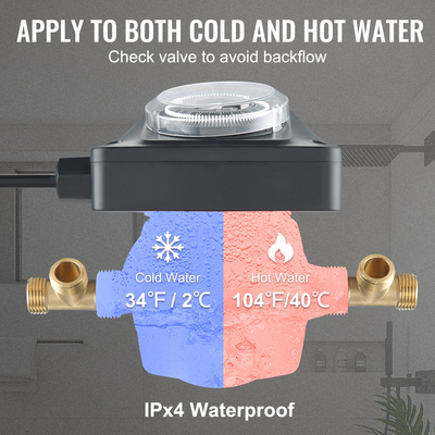 Αντλία κυκλοφορίας ζεστού νερού VEVOR Αντλία κυκλοφορίας DN20 Προσαρμογέας εισόδου/εξόδου DN15