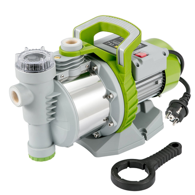 Αντλία ρηχών πηγαδιών VEVOR, 1100W 230V, 4560 L/h 45 m Κεφαλή, Μέγιστο 4,5 bar, φορητές αντλίες εκτοξευτήρα από ανοξείδωτο χάλυβα Booster Jet με προφίλτρο για σύστημα άρδευσης γκαζόν κήπου, Σιντριβάνι λίμνης, Μεταφορά νερού
