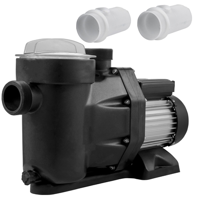 VEVOR 1 HP Pool Pump, 19200 L/h 750W Pool Pump Αντλία πισίνας In/Ground Swimming Pool with Strainer Basket Pump Pool Motor for Clean Swimming Pool αντλία φίλτρου νερού πισίνας 1,97&quot; εισόδου/εξόδου με 2 σωλήνες τοποθέτησης