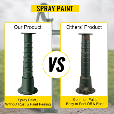 VEVOR Antique Hand Water Pump Stand Pitcher Stand Βάση αντλίας από χυτοσίδηρο με οπές 0,5&quot; για εύκολη εγκατάσταση Old Fashion Stand αντλίας για το σπίτι Yard Pond Garden Outdoors Green