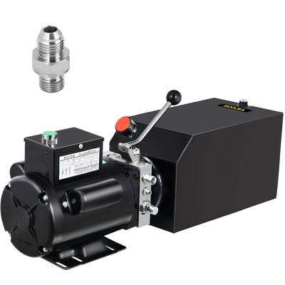 VEVOR 14L Car Lift Hydraulic Power Unit 60hz 1HP Hydraulic Pump Auto Repair Hydraulic Metal Reservoir for Hydraulic Pump Power Unit Tractor Vehicles Car Lift