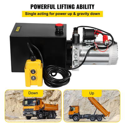 Υδραυλική αντλία μονής δράσης υδραυλική μονάδα ενιαίας δράσης Ενιαία ενεργή υδραυλική αντλία χεριών δεξαμενών υδραυλικής δύναμης μέγιστος 6 συνδετήρας λιμένων