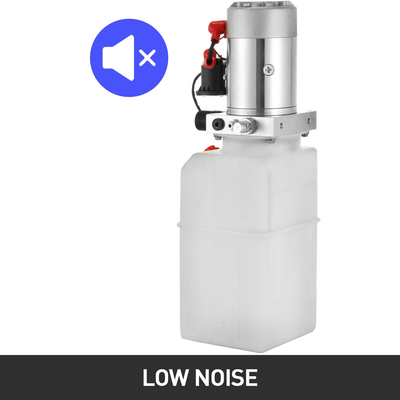 Ηλεκτρική υδραυλική αντλία 7l Πλαστική δεξαμενή μονής δράσης 12v Dc