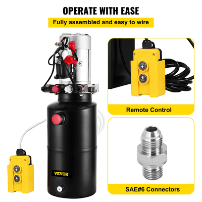 Σίδερο ανυψωτικού πακέτου μονάδας ρυμουλκούμενου υδραυλικής αντλίας διπλής ενέργειας 8 Quart