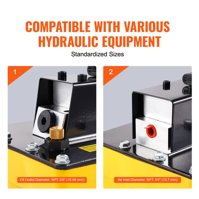 VEVOR Air Hydraulic Pump Frame Machine Pump 10.000 PSI Air Over Hydraulic Pump