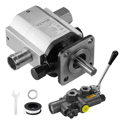 VEVOR Υδραυλική Ξύλινη αντλία Splitter Wood, 16 GPM, 2 Stage 4000 PSI Aluminium Hydraulic Gear Pump, with Valve 1&#039;&#039; Inlet 1/2&#039;&#039; NPT Outlet 3600 RPM, για Small Splitters Log Mounting Engine
