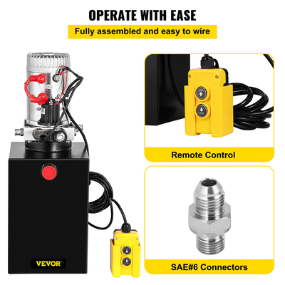 Υδραυλική αντλία Ηλεκτρική υδραυλική αντλία 13 Quart Single Acting for Dump Trailer