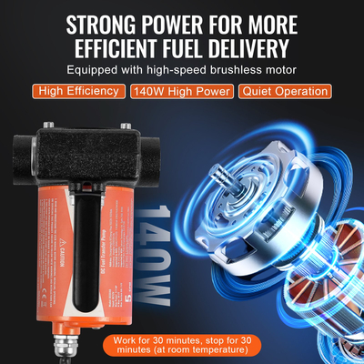 Αντλία μεταφοράς καυσίμου VEVOR 12V 5 GPM 1/10 HP Αντλία Diesel with Auto Fuel Nozzle
